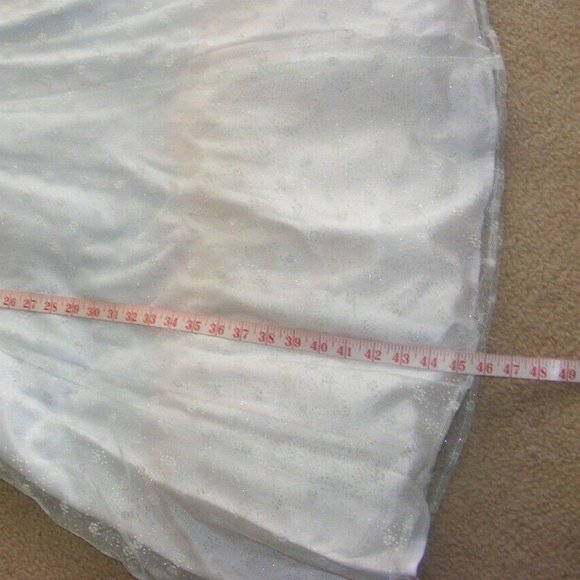 Zum Zum Niki Livas White Glitter Pastel Ombre Prom Dress 90s Y2K - Picture 7 of 17